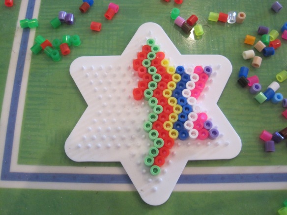 hama bead star template