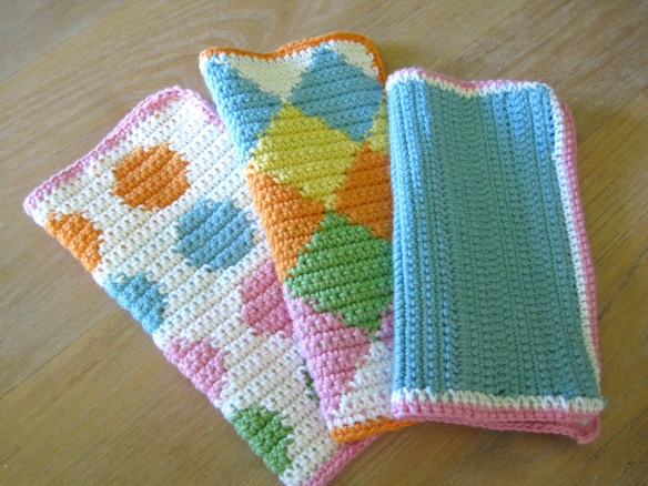 tapestry crochet dishcloths