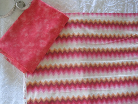 chevron pink fabric